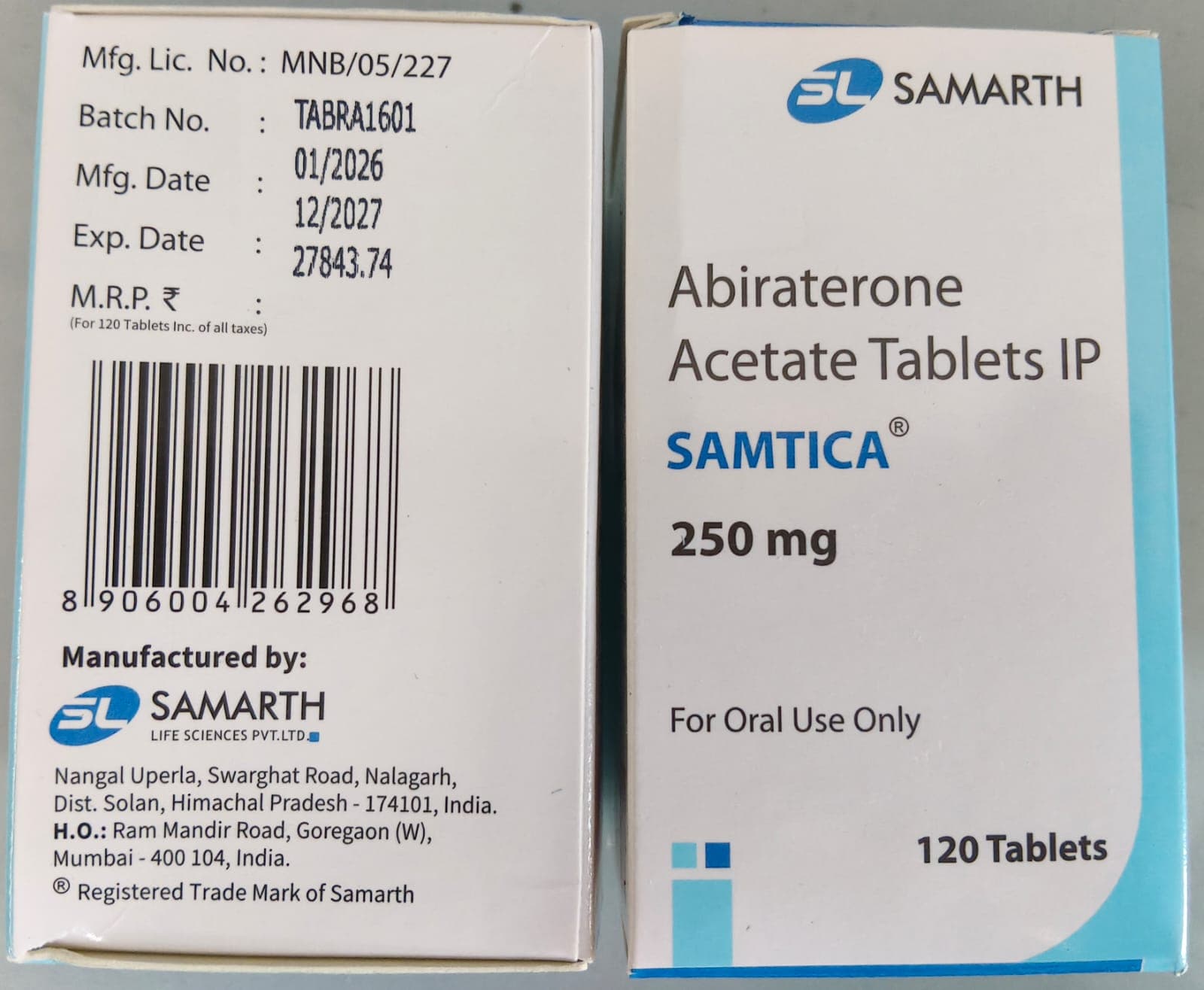 ABIRATERONE ACETATE TAB