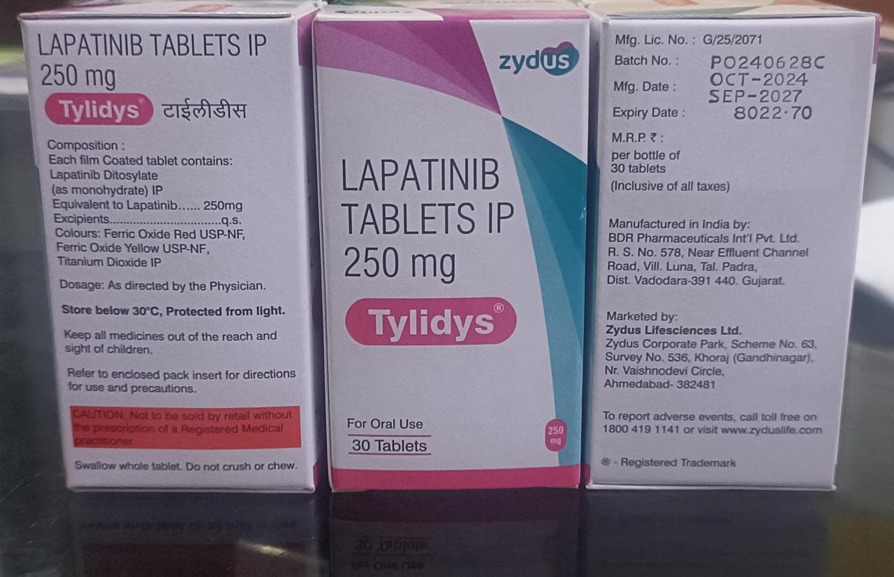 LAPATINIB TABLETS IP 250 MG