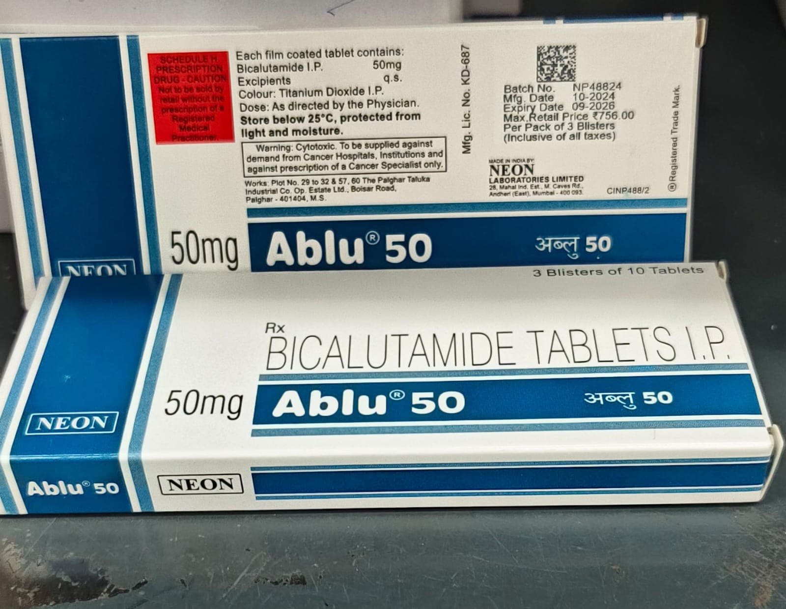 BICALUTAMIDE 50 MG TABLETS IP