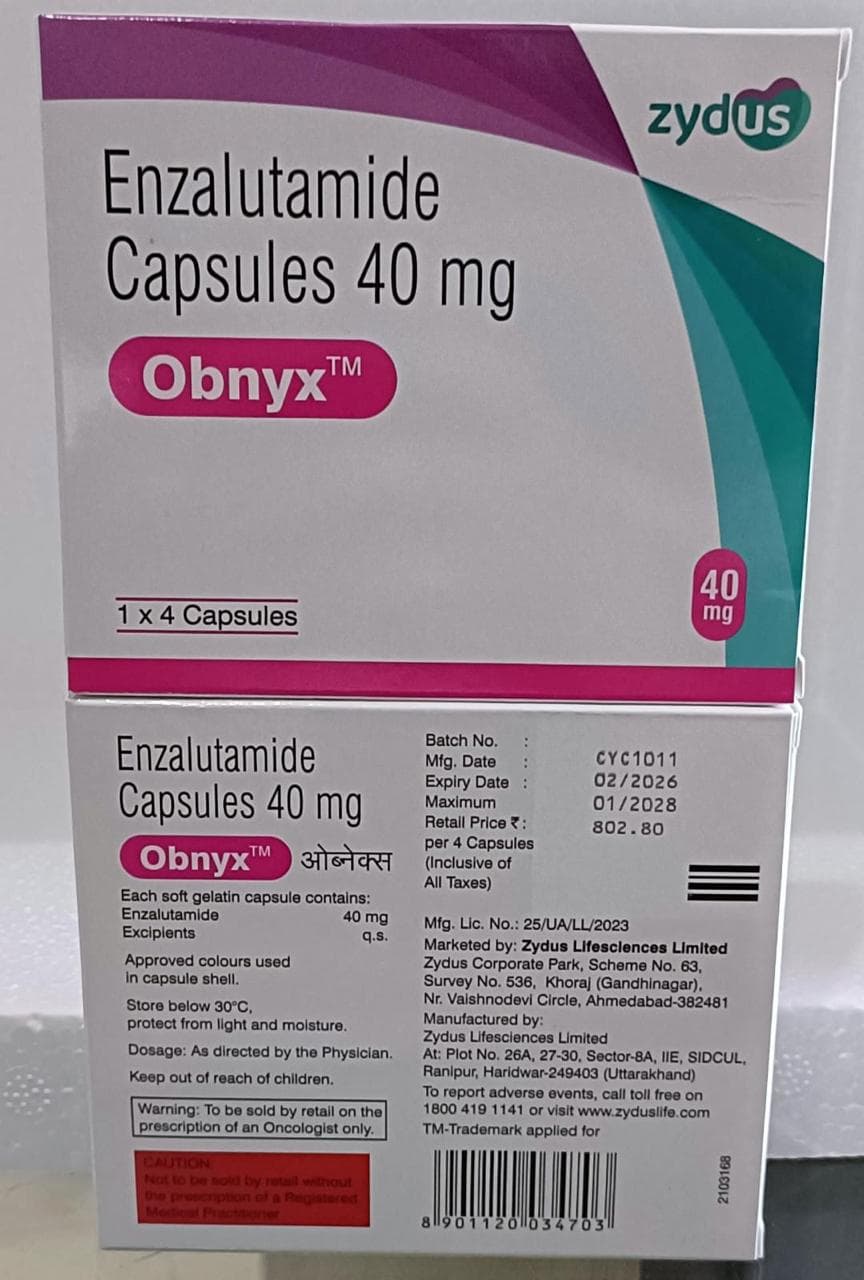 ENZALUTAMIDE CAPSULES 40 MG