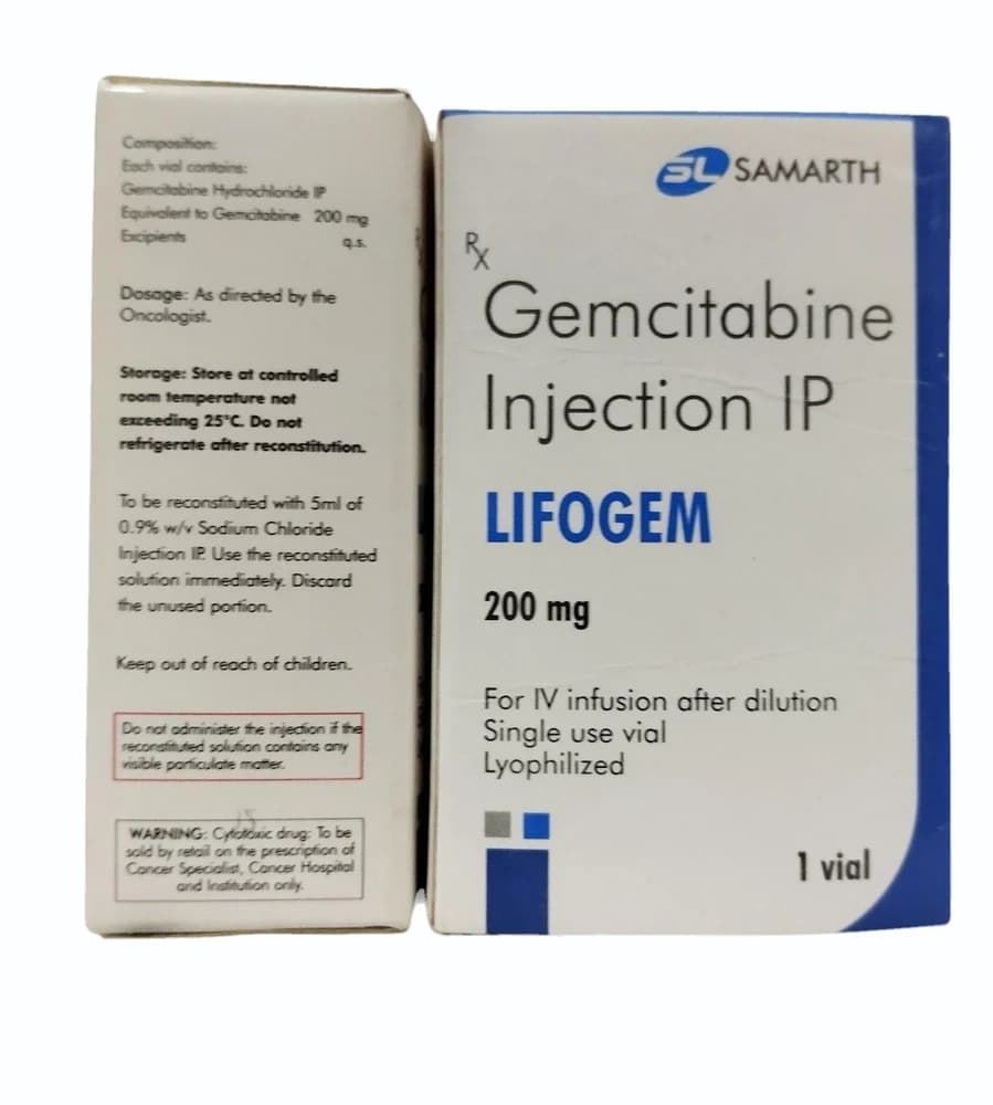 GEMCITABINE HCL INJ USP 200MG.