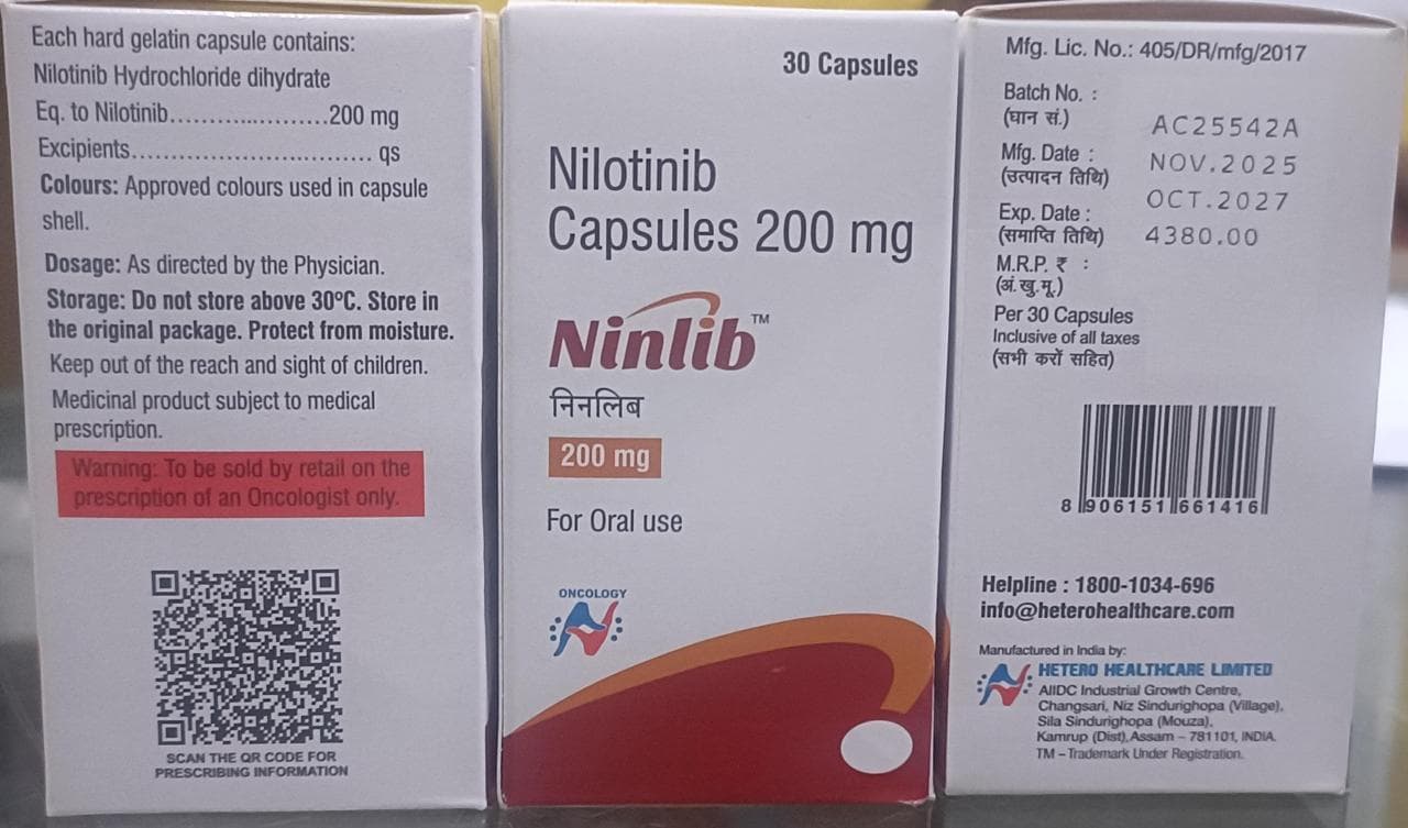NILOTINIB CAPSULES 200 mg