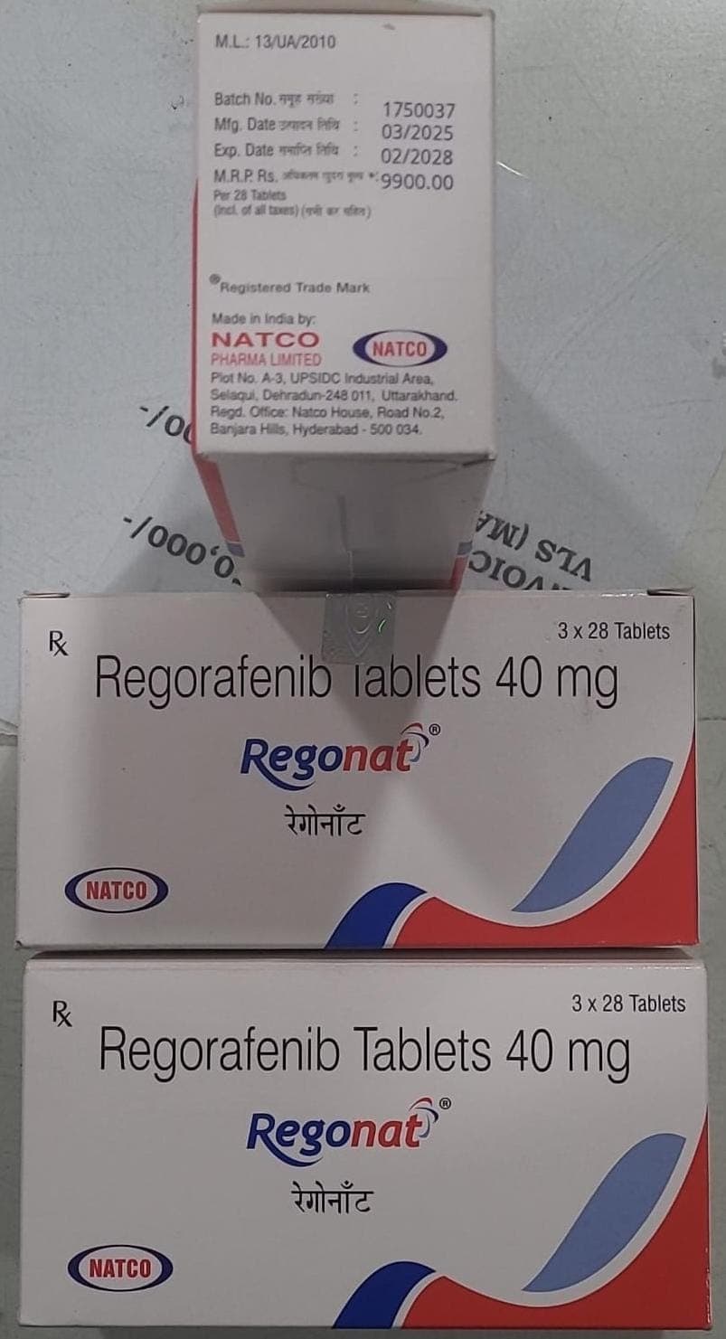 REGORAFENIB TABLETS 40 mg