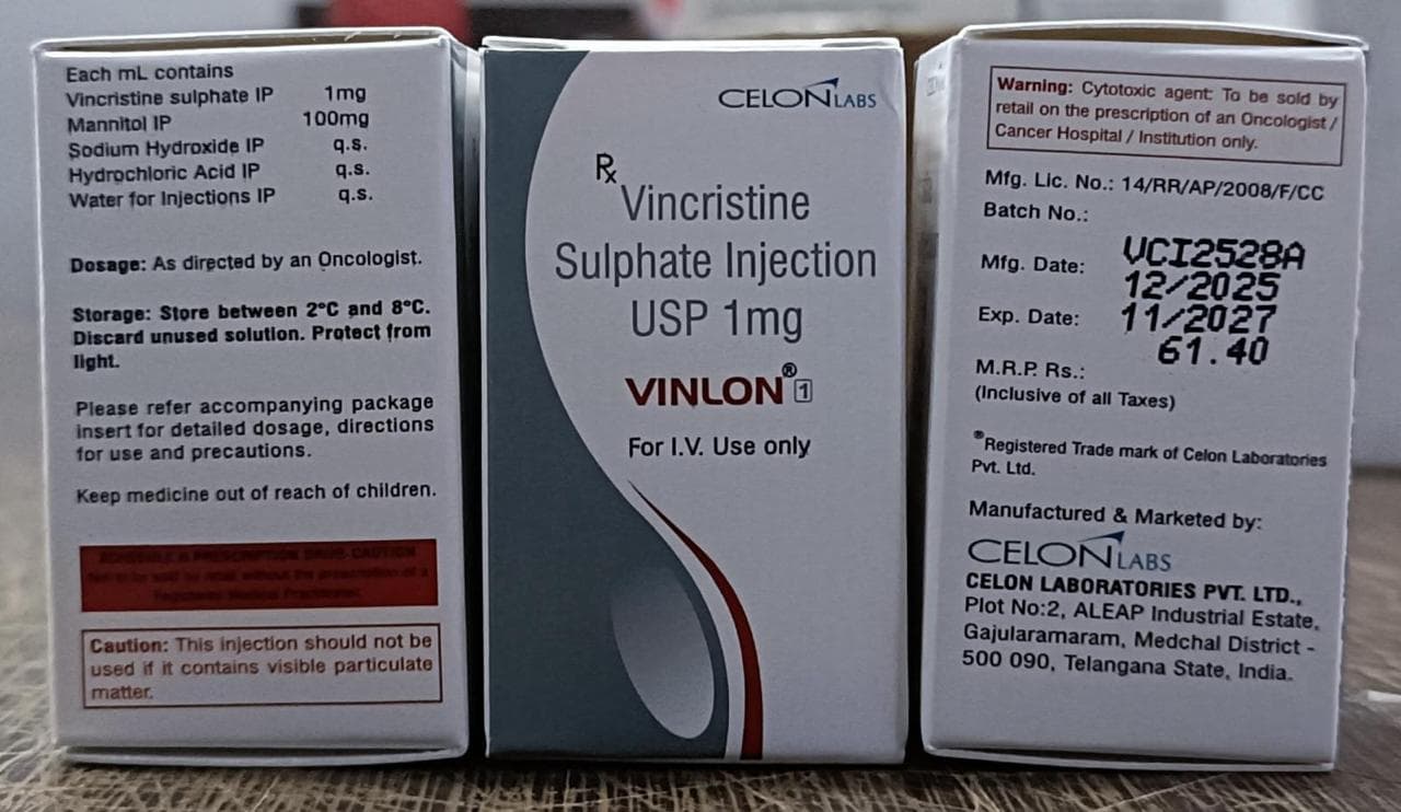 VINCRISTINE SULPHATE INJECTION USP 1 MG