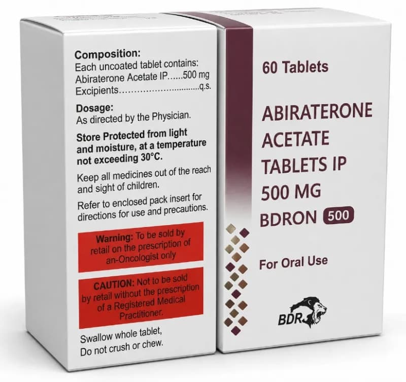 ABIRATERONE ACETATE TABLETS IP 500 mg