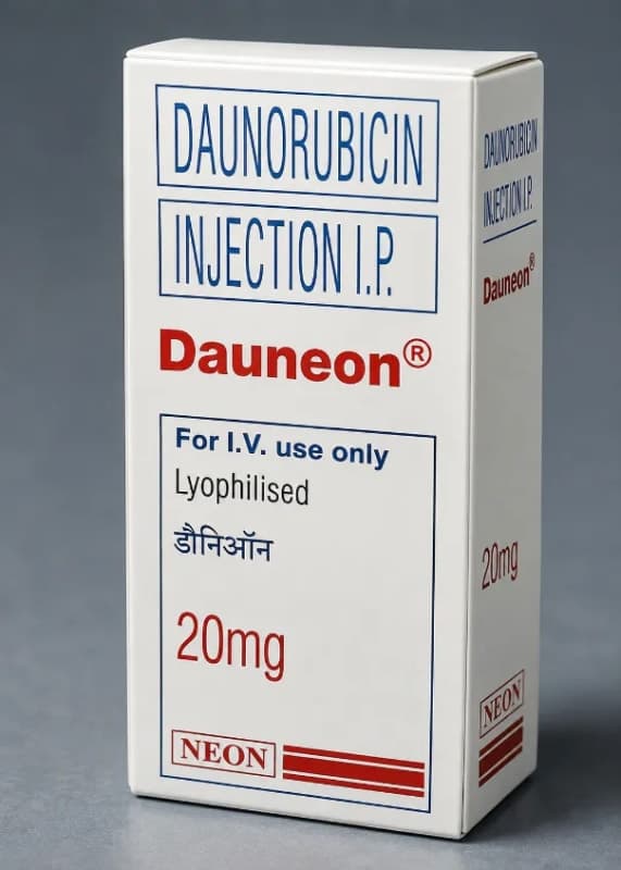 DAUNORUBICIN 20 MG INJECTION IP LYOPHILISED