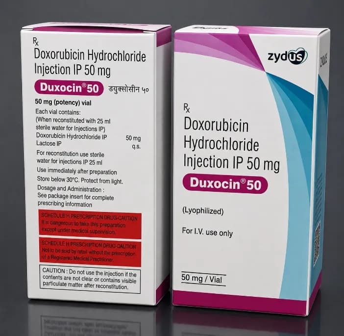 DOXORUBICIN HYDROCHLORIDE INJECTION IP 50 mg