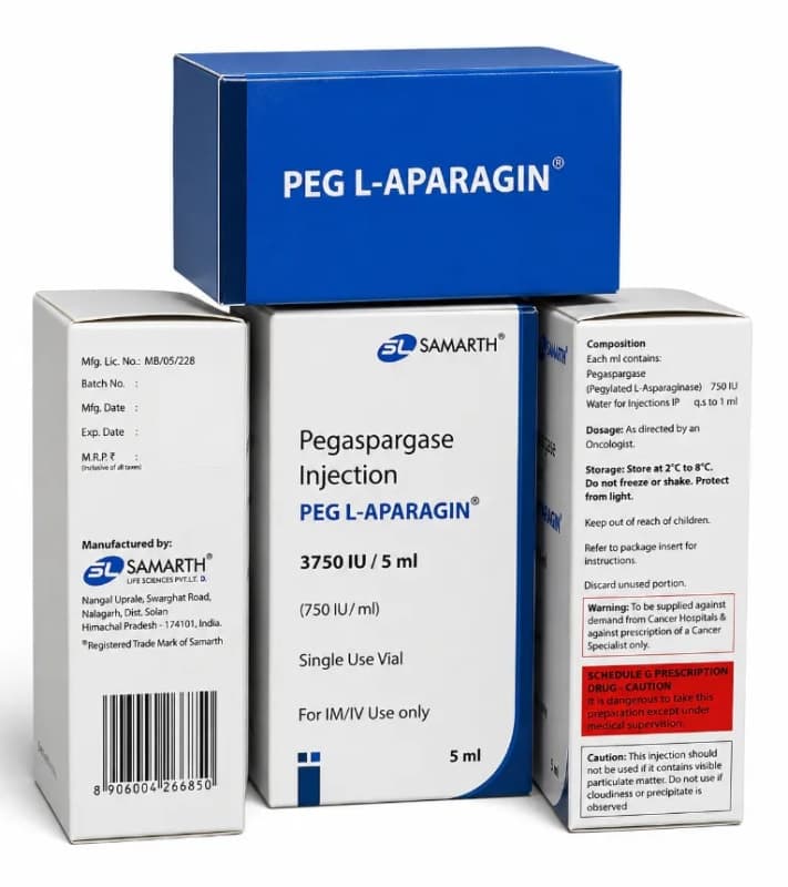 PEGASPARGASE INJECTION 3750 iu / 5 ml
