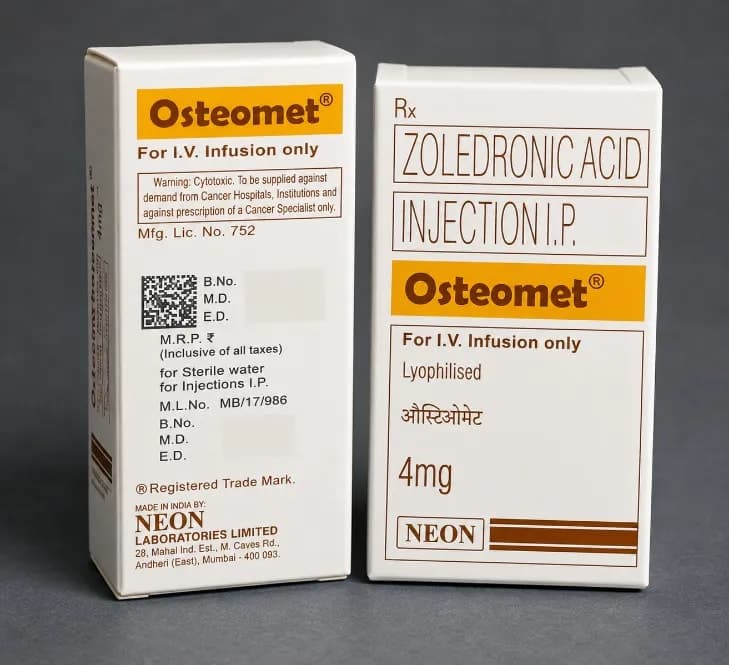 ZOLEDRONIC ACID IP 4 MG FOR INJECTION LYOPHILISED