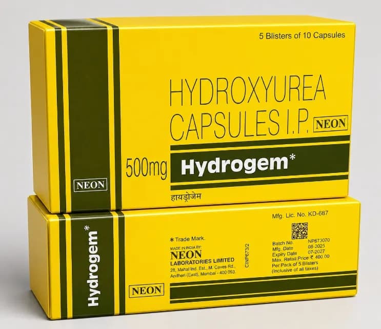 HYDROXYUREA 500 MG. CAPSULES