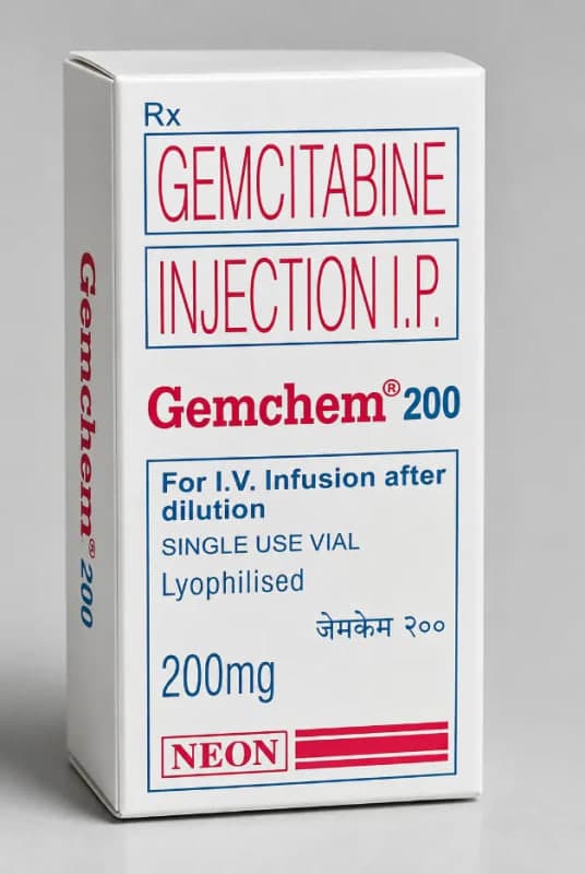 GEMCITABINE I.P 200 MG. INJECTION LYOPHILISED