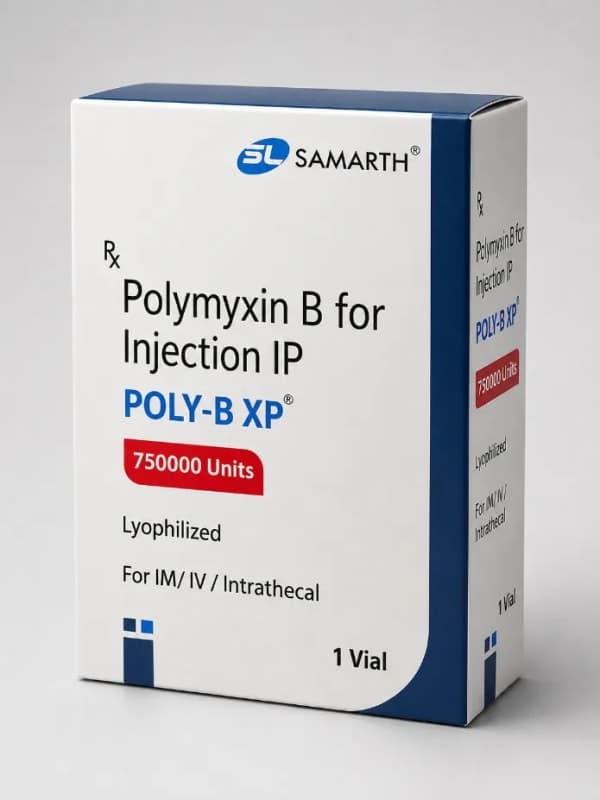 POLYMYXIM B FOR INJECTION IP 750000 UNITS / 1vial