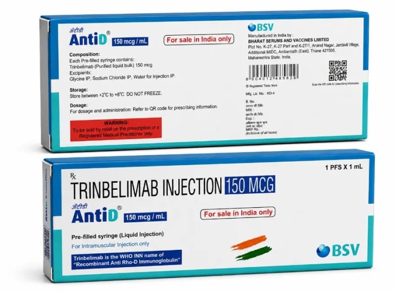 TRINBELIMAB INJECTION 150 MCG