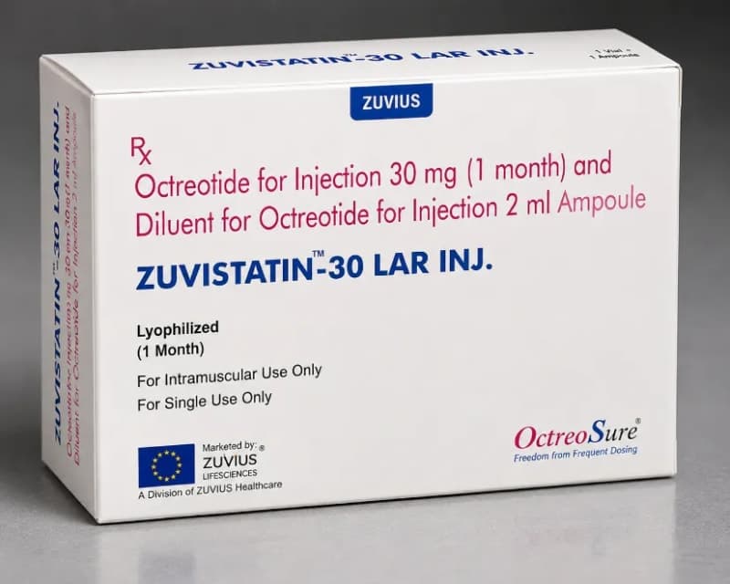 OCTREOTIDE FOR INJECTION 30 mg (1 month) AND DILUENT FOR OCTREOTIDE FOR INJECTION 2 ml AMPOULE