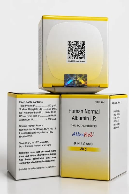 HUMAN NORMAL ALBUMIN I.P 20G